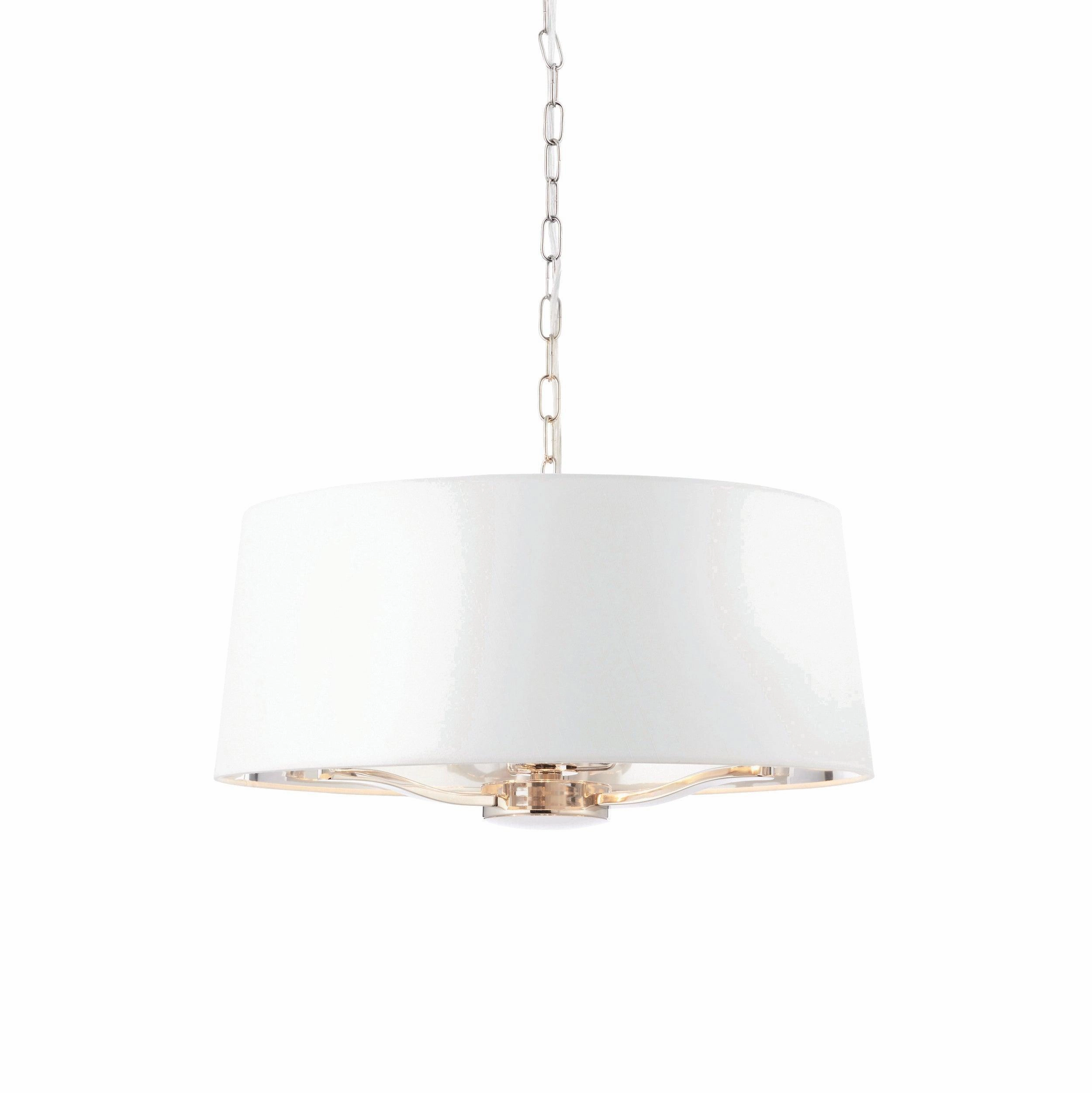 Endon Harvey 3 Light Bright Nickel Ceiling Pendant minimalist ceiling light