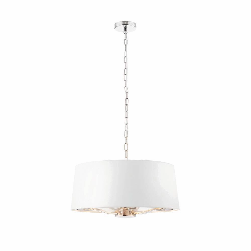 Endon Harvey 3 Light Bright Nickel Ceiling Pendant