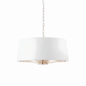 Endon Harvey 3 Light Bright Nickel Ceiling Pendant minimalist ceiling light