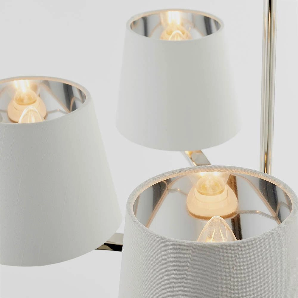 Endon Harvey 5 Light Polished Nickel Chandelier