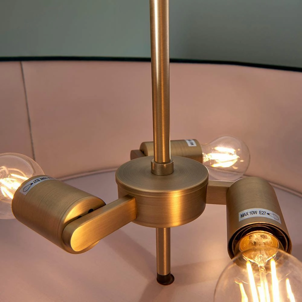 Endon Hayfield 3 Light Antique Bronze Ceiling Pendant