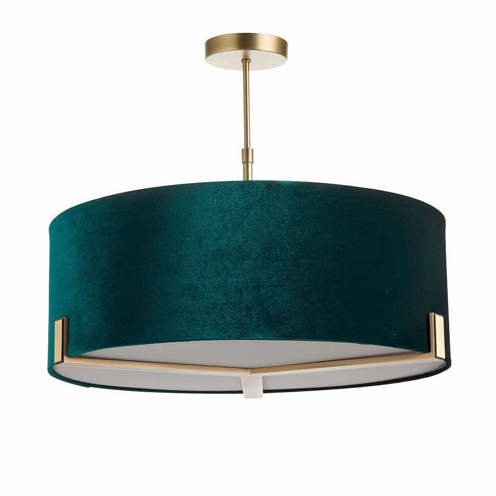 Endon Hayfield 3 Light Antique Bronze Ceiling Pendant
