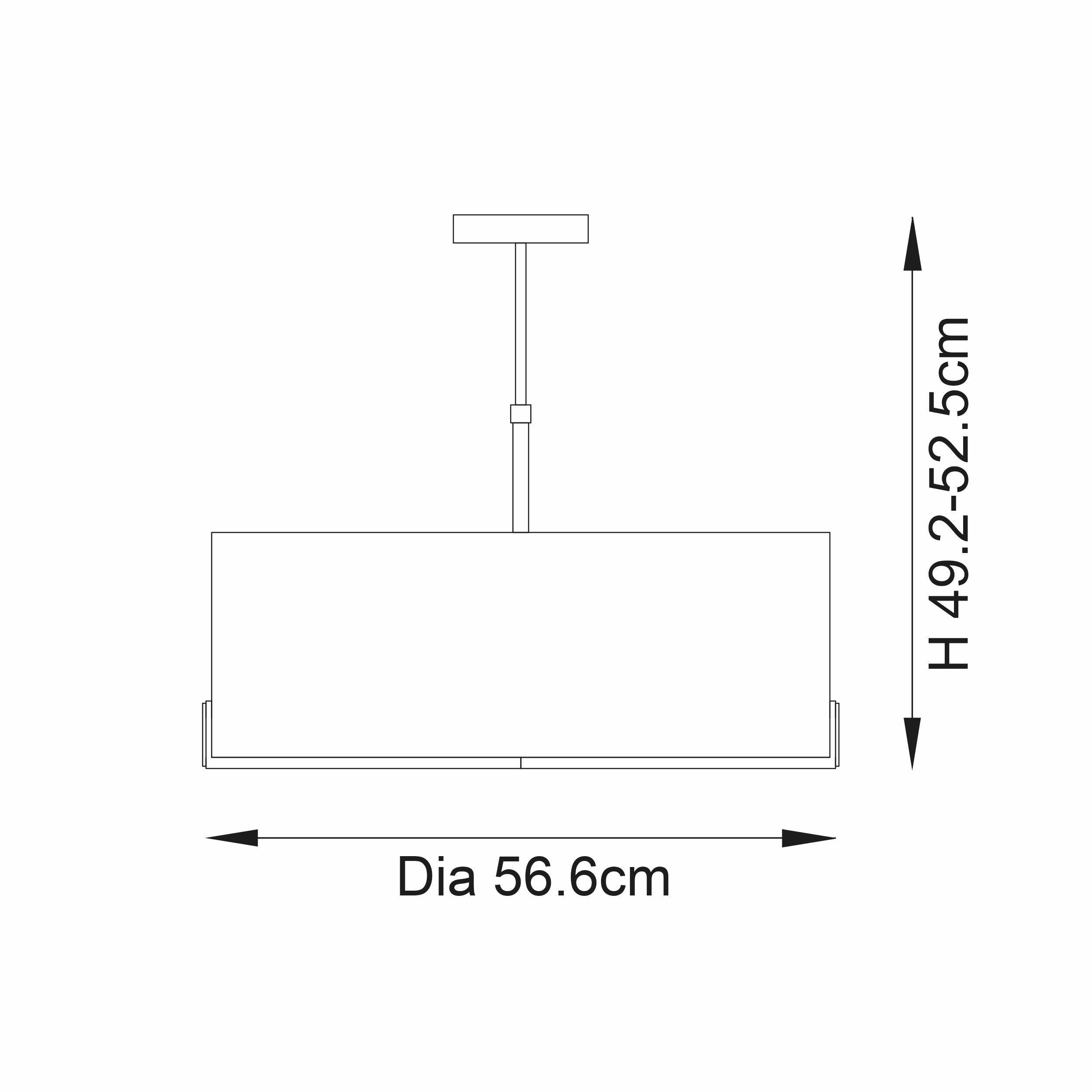 Endon Hayfield 3 Light Satin Nickel Pendant Ceiling Light