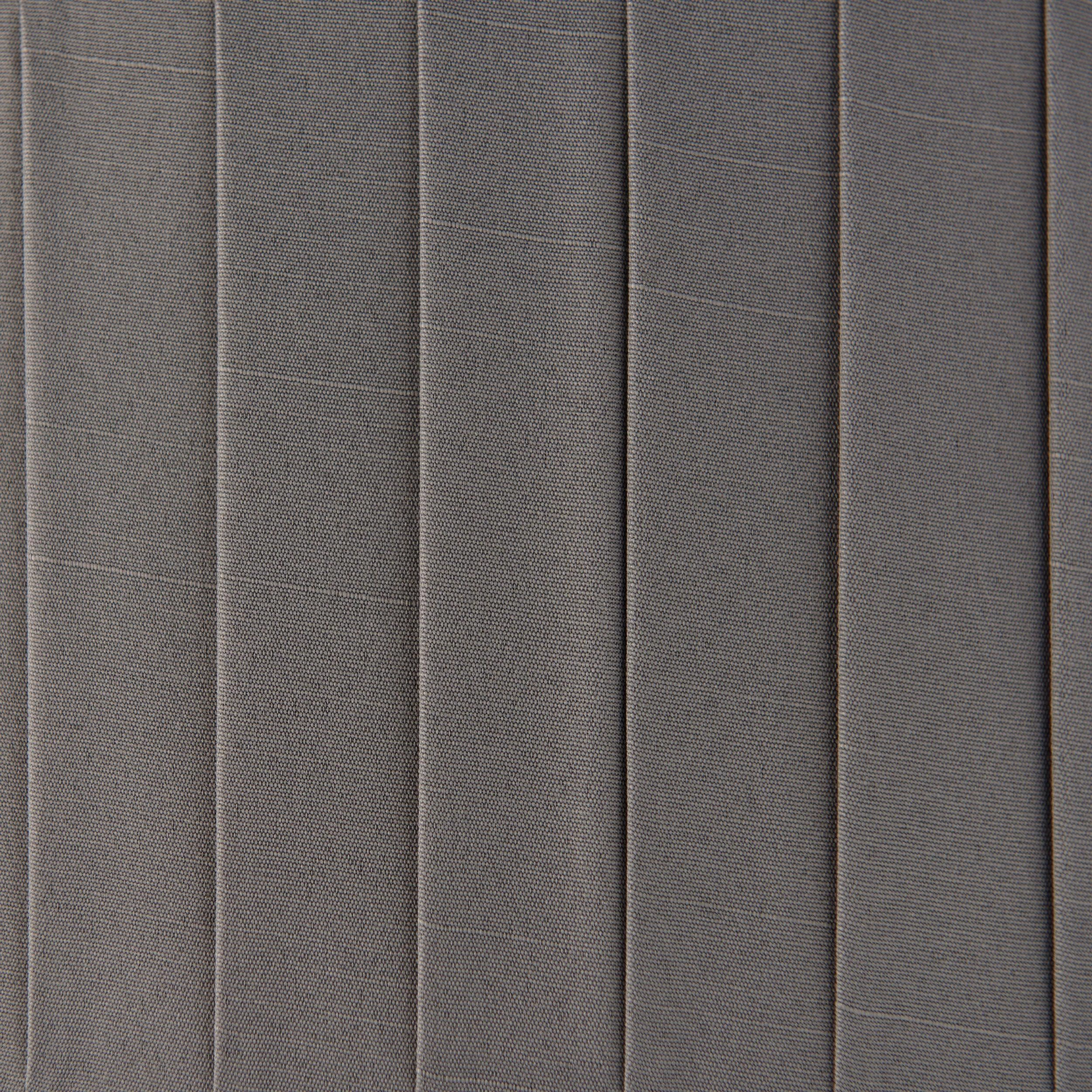 Endon Highclere Bright Nickel 6 Light Pendant - Charcoal Pleated Shade