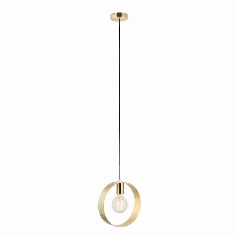 Endon Hoop 1 Light Brass Ceiling Pendant modern ceiling lamp