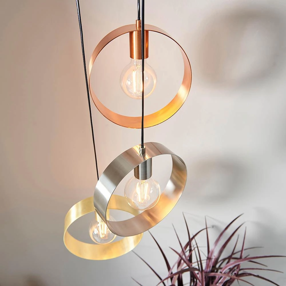 Endon Hoop 3 Light Ceiling Pendant Light