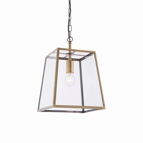 Endon Hurst 1 Light Antique Brass Ceiling Pendant modern ceiling lamp