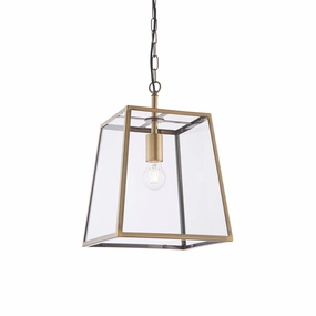 Endon Hurst 1 Light Antique Brass Ceiling Pendant simple ceiling design light
