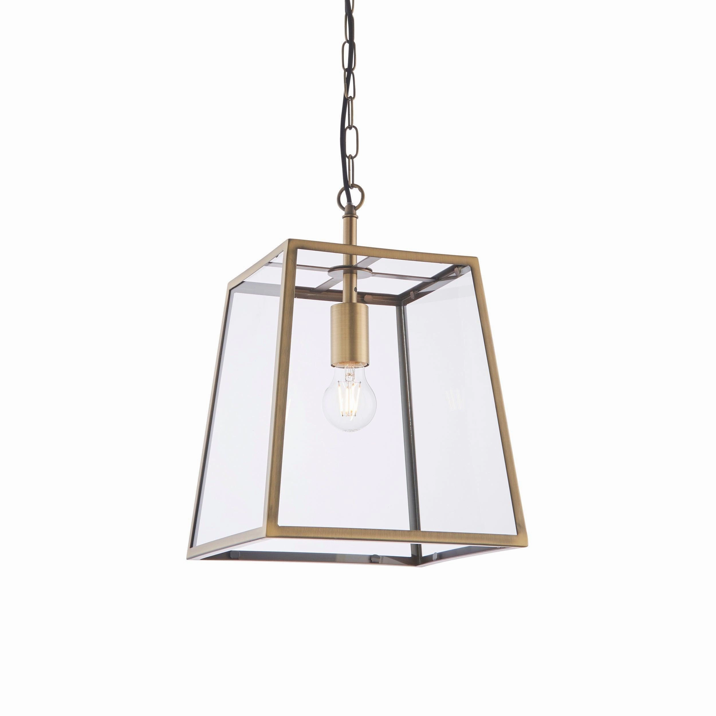 Endon Hurst 1 Light Antique Brass Ceiling Pendant modern ceiling lamp