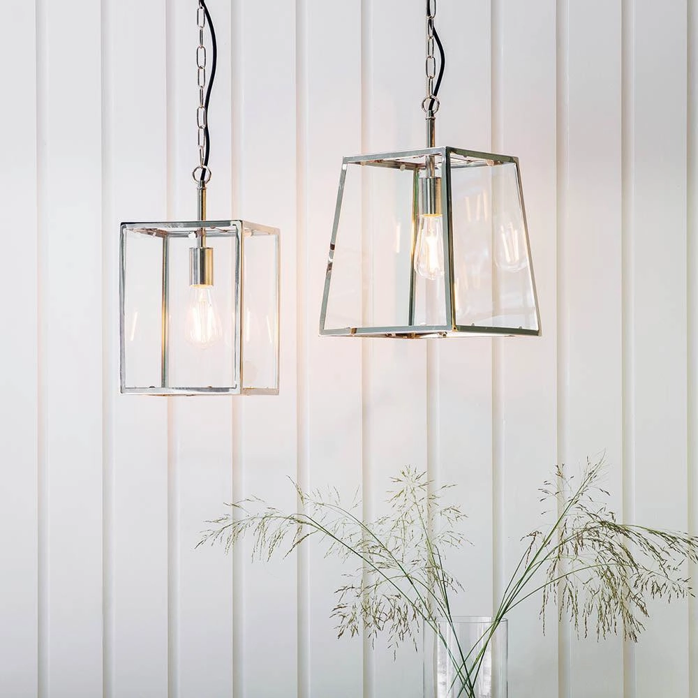 Endon Hurst 1 Light Nickel Finish Ceiling Pendant