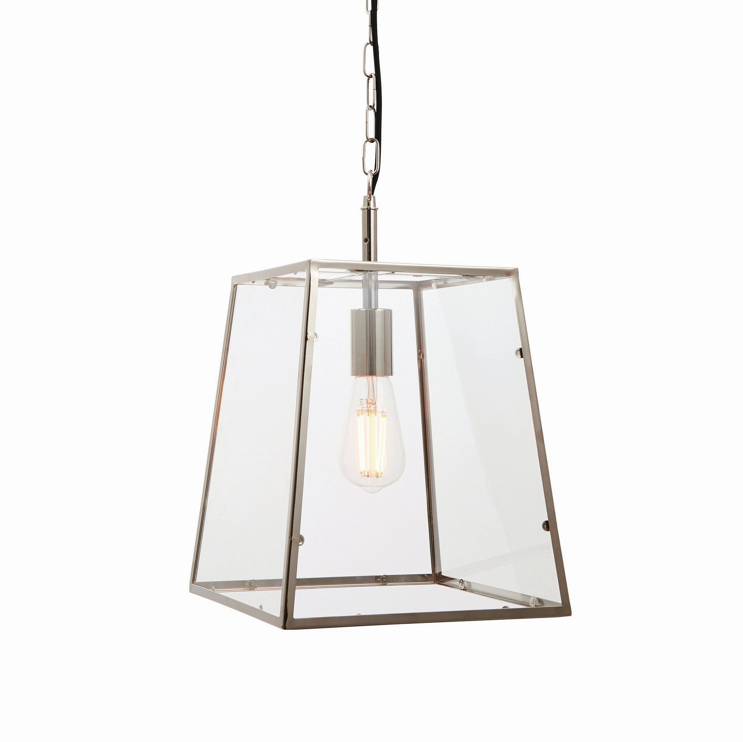 Endon Hurst 1 Light Nickel Finish Ceiling Pendant minimalist ceiling light