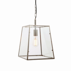 Endon Hurst 1 Light Nickel Finish Ceiling Pendant minimalist ceiling light