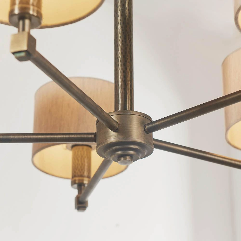Endon Indara 5 Light Aged Bronze Ceiling Pendant