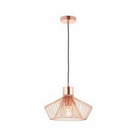 Endon Kimberley 1 Light Copper Ceiling Pendant Light modern ceiling lamp
