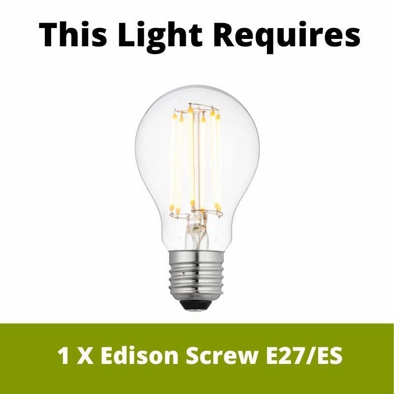 Endon Kimberley 1 Light Gold Ceiling Pendant