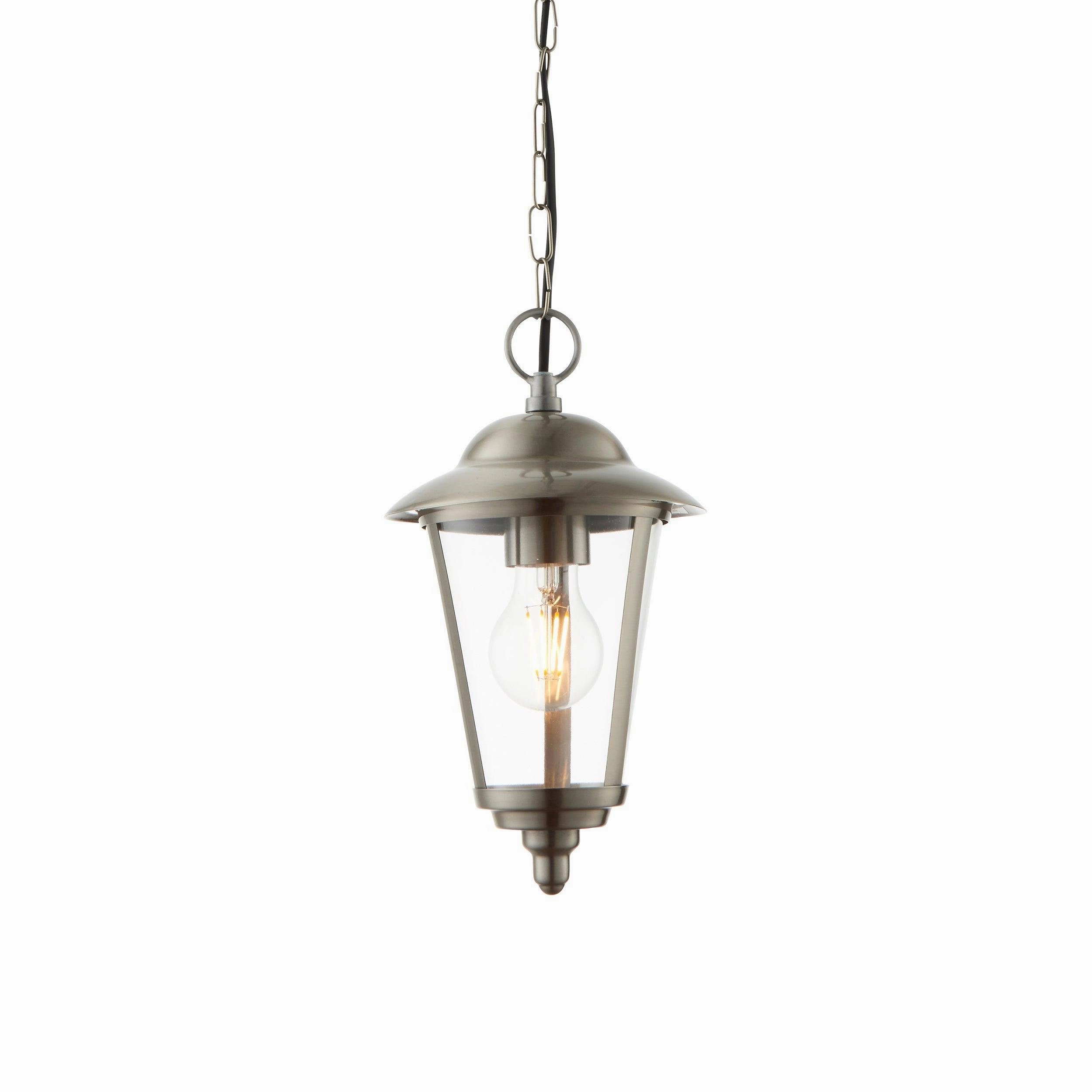 Endon Klien Polished Stainless Steel Outdoor Pendant Light