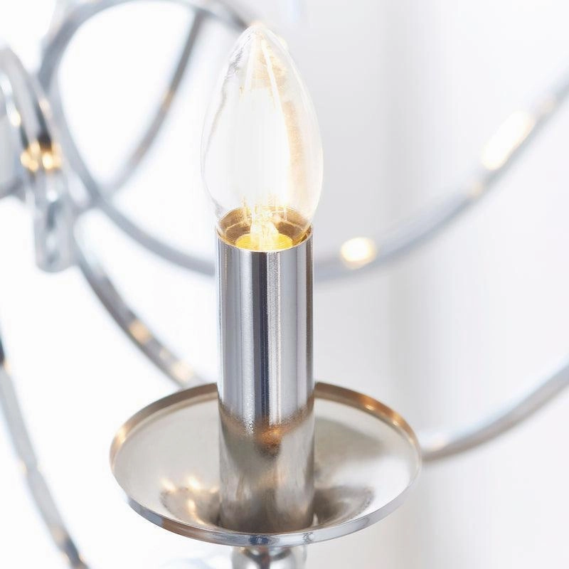 Endon Kora Chrome Finish 8 Light Chandelier