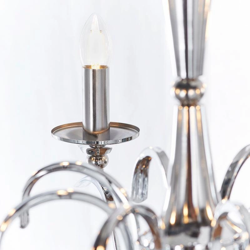 Endon Kora Chrome Finish 8 Light Chandelier