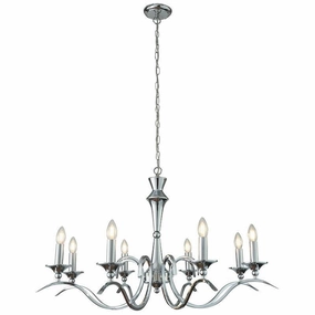 Endon Kora Chrome Finish 8 Light Chandelier simple ceiling design light