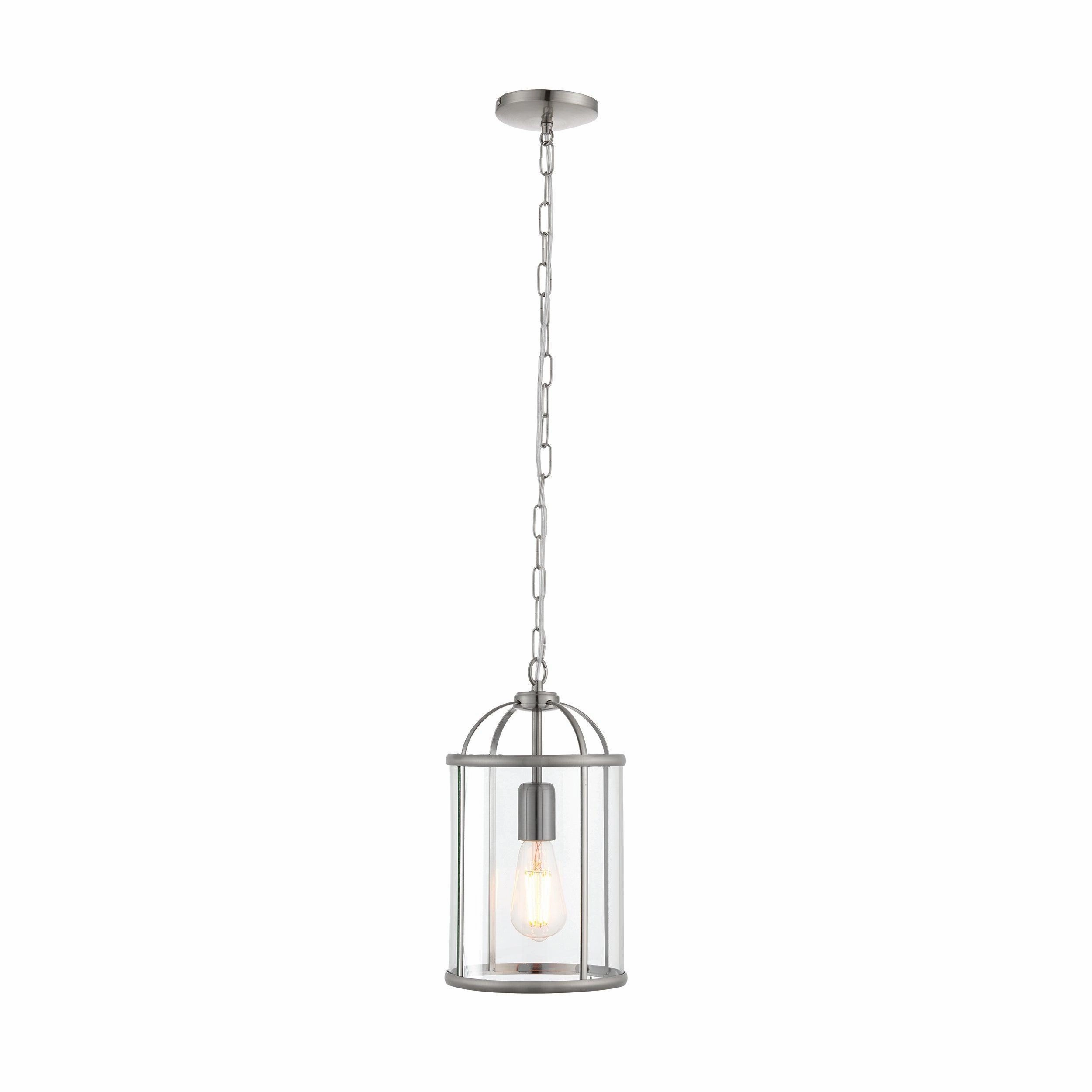 Endon Lambeth Chrome Ceiling Lantern 1 Light