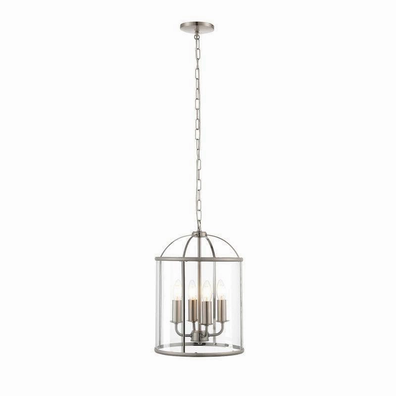 Endon Lambeth chrome Ceiling Lantern 4 Light modern ceiling lamp