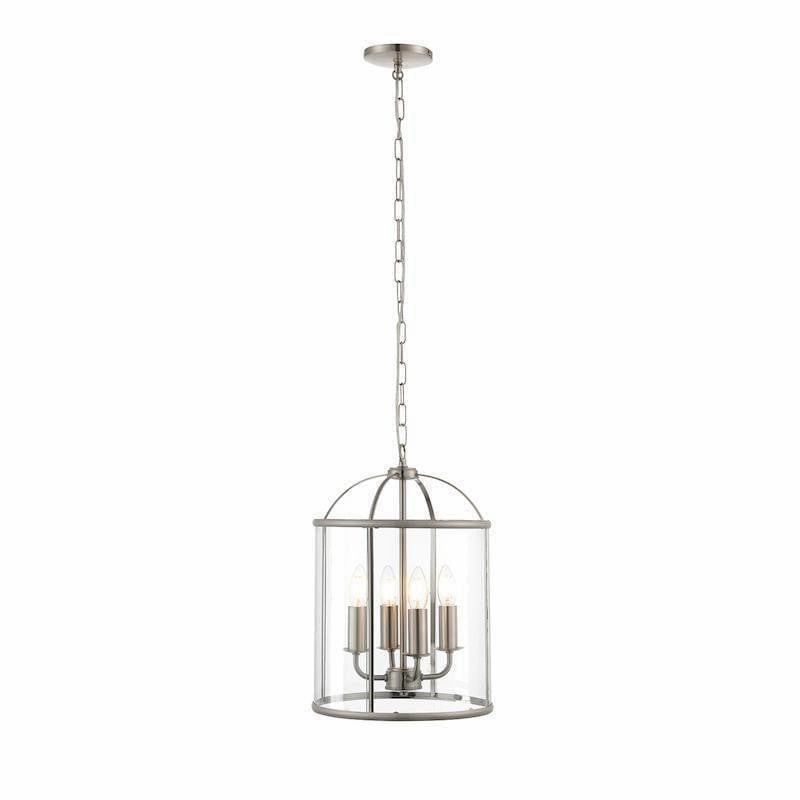 Endon Lambeth chrome Ceiling Lantern 4 Light simple ceiling design light