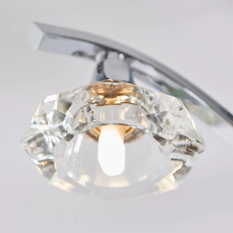 Endon Langella 3 Arm Chrome Semi Flush Ceiling Light