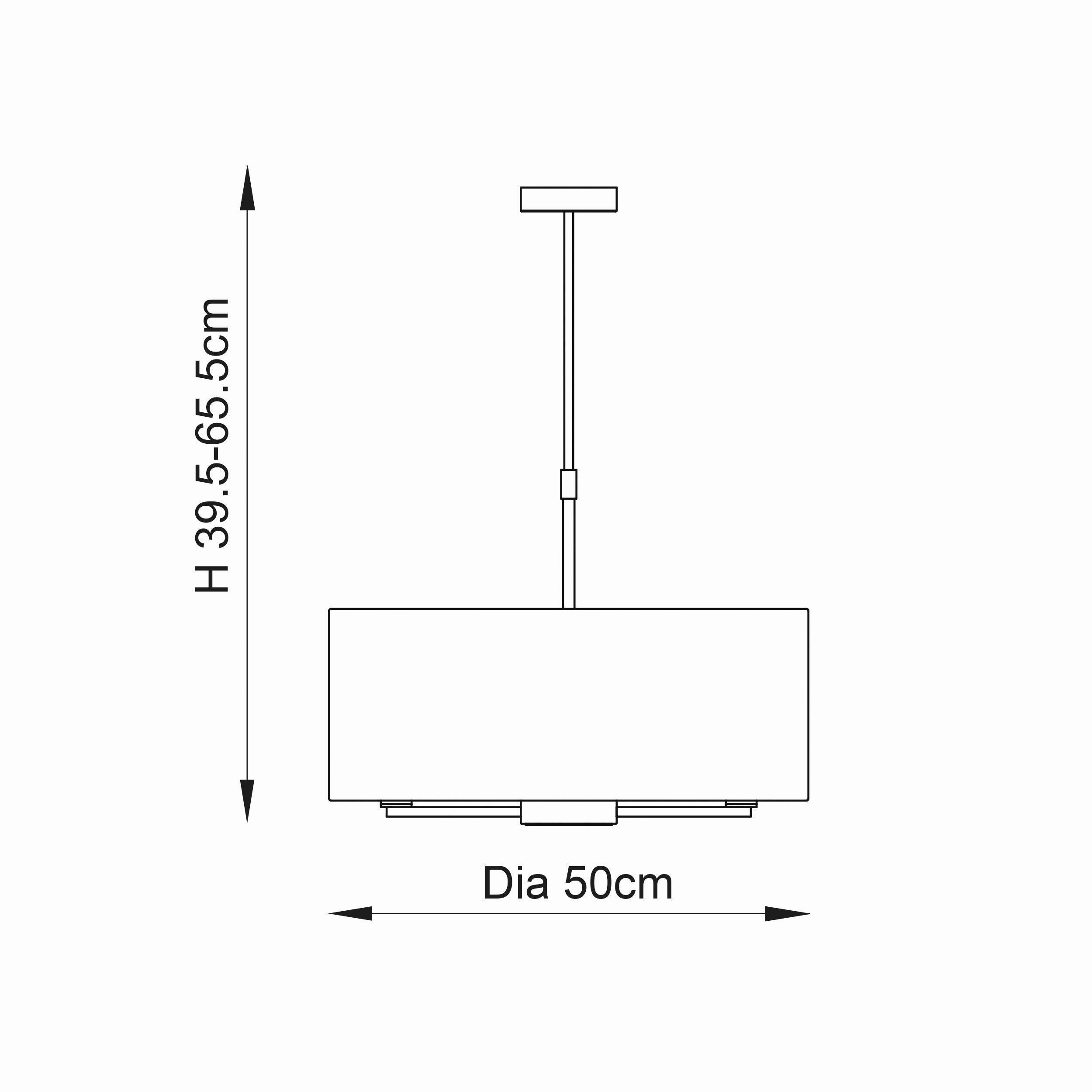 Endon Lighting Daley 3 Light Matt Nickel Pendant