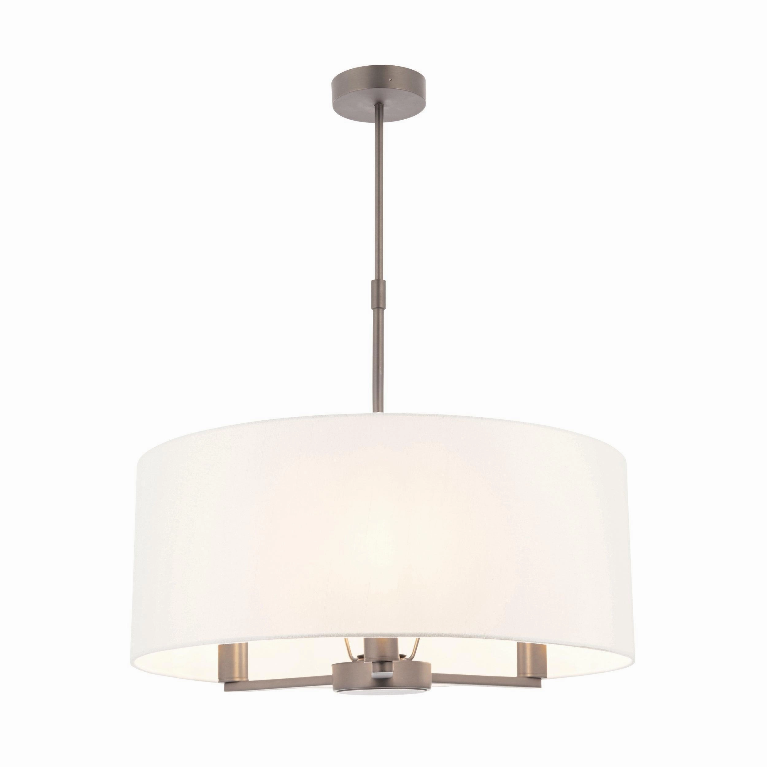 Endon Lighting Daley 3 Light Matt Nickel Pendant