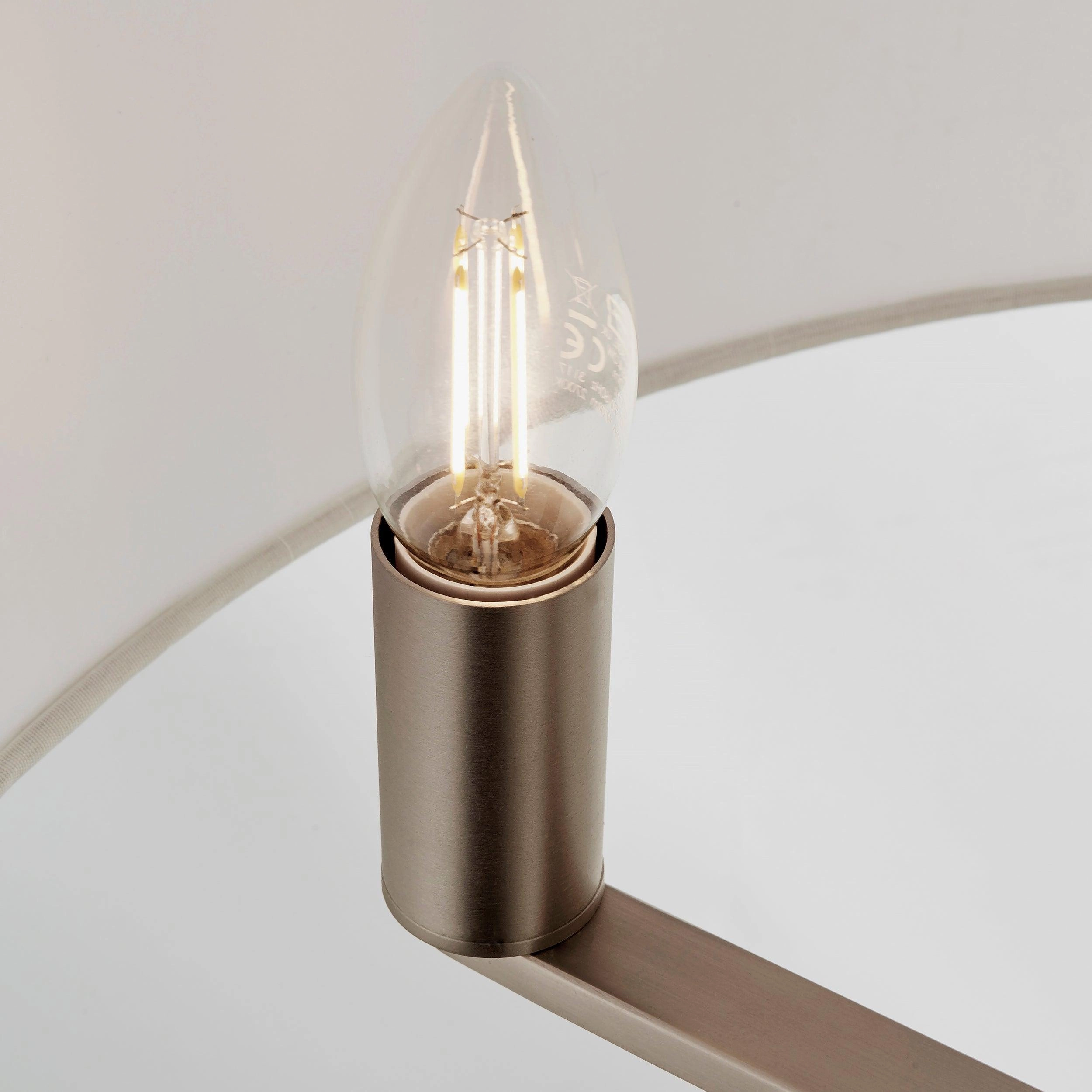 Endon Lighting Daley 3 Light Matt Nickel Pendant