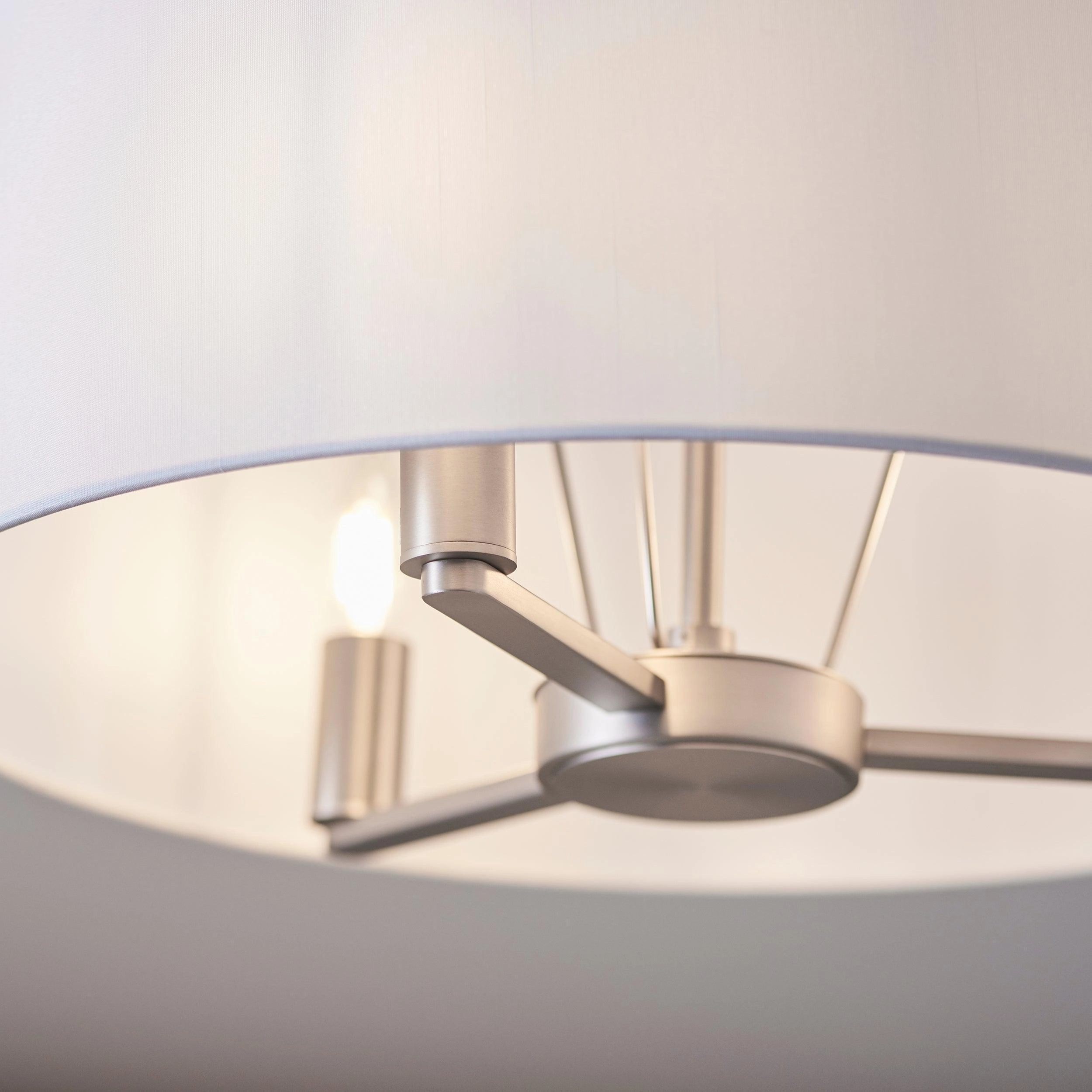 Endon Lighting Daley 3 Light Matt Nickel Pendant