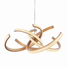 Endon Lorenzo 4 Light Gold Pendant Ceiling Light minimalist ceiling light