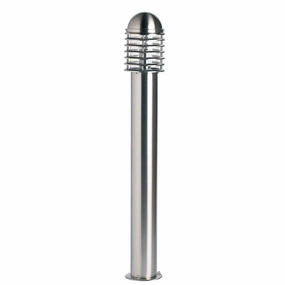Endon Louvre Stainless Steel Outdoor Bollard Light indoor ambient light