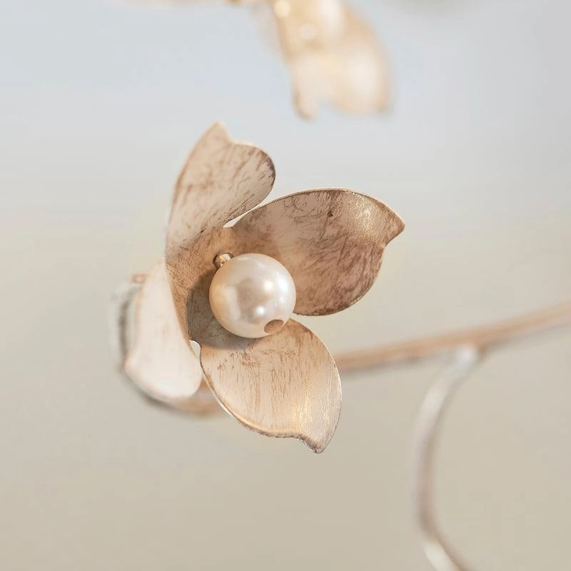 Endon Lullaby Cream & Gold Painted 5 Light Chandelier