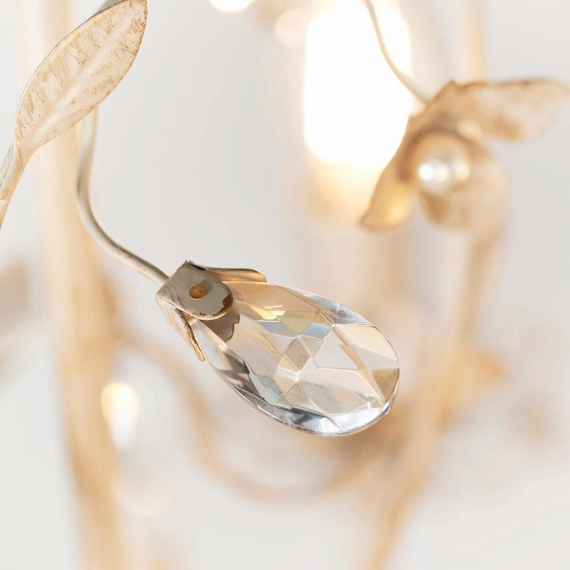 Endon Lullaby Cream & Gold Painted 5 Light Chandelier