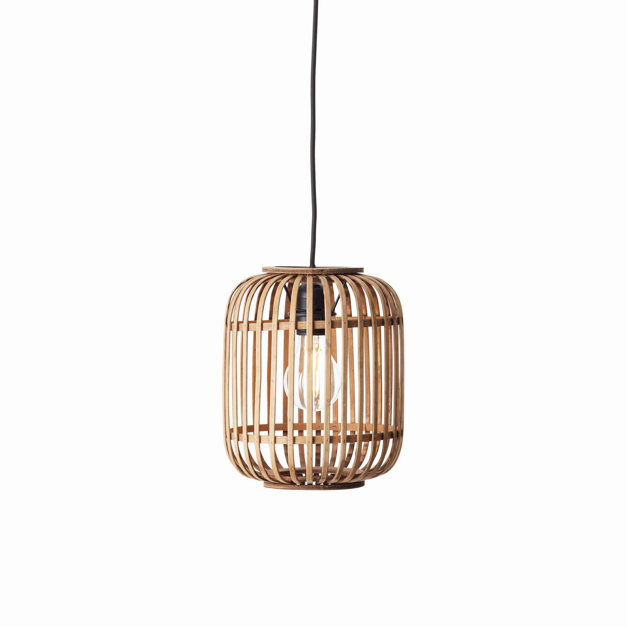 Endon Mathias Natural Bamboo Adjustable Ceiling Pendant simple ceiling design light