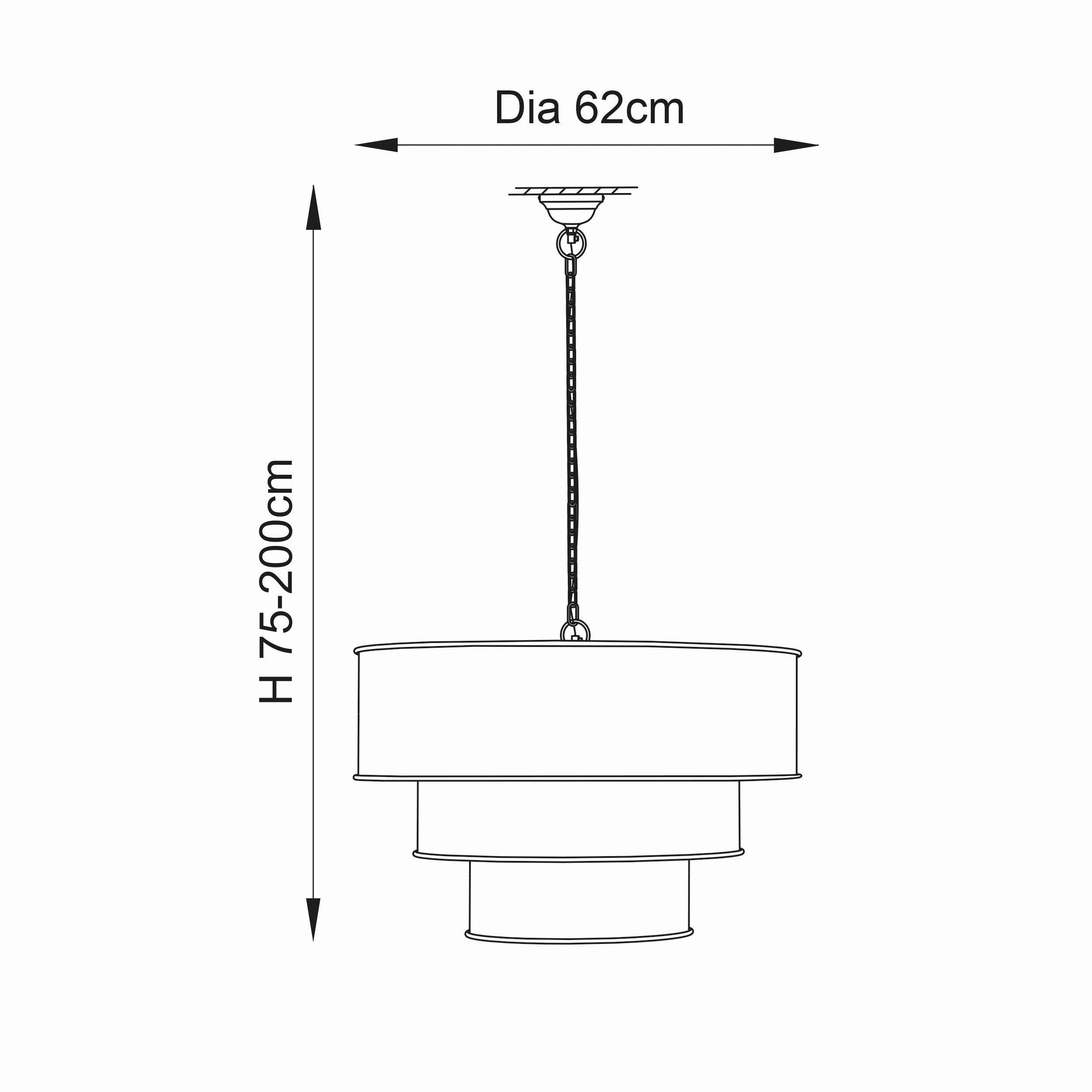 Endon Morad 1 Light Aged Brass Pendant Ceiling Light