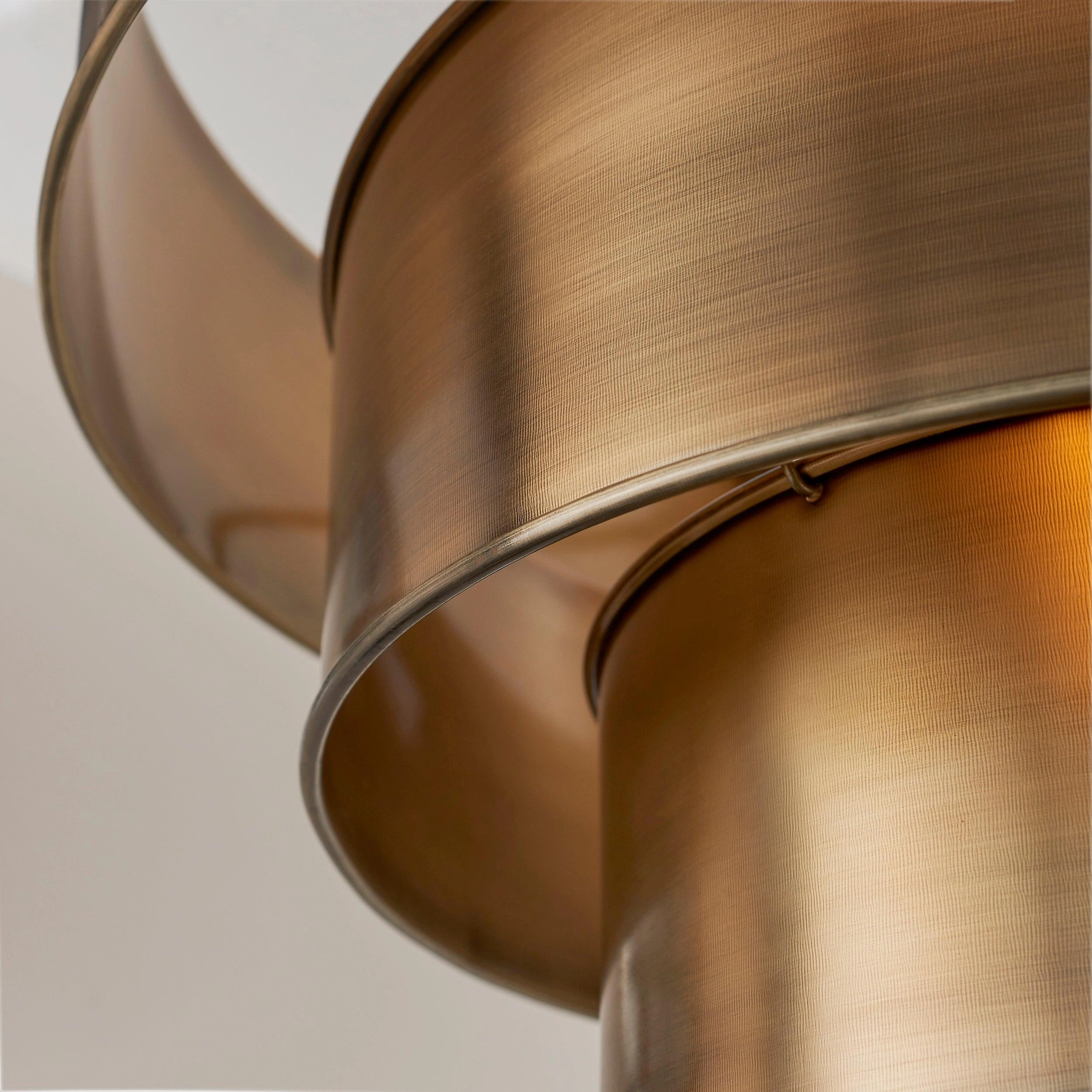 Endon Morad 1 Light Aged Brass Pendant Ceiling Light