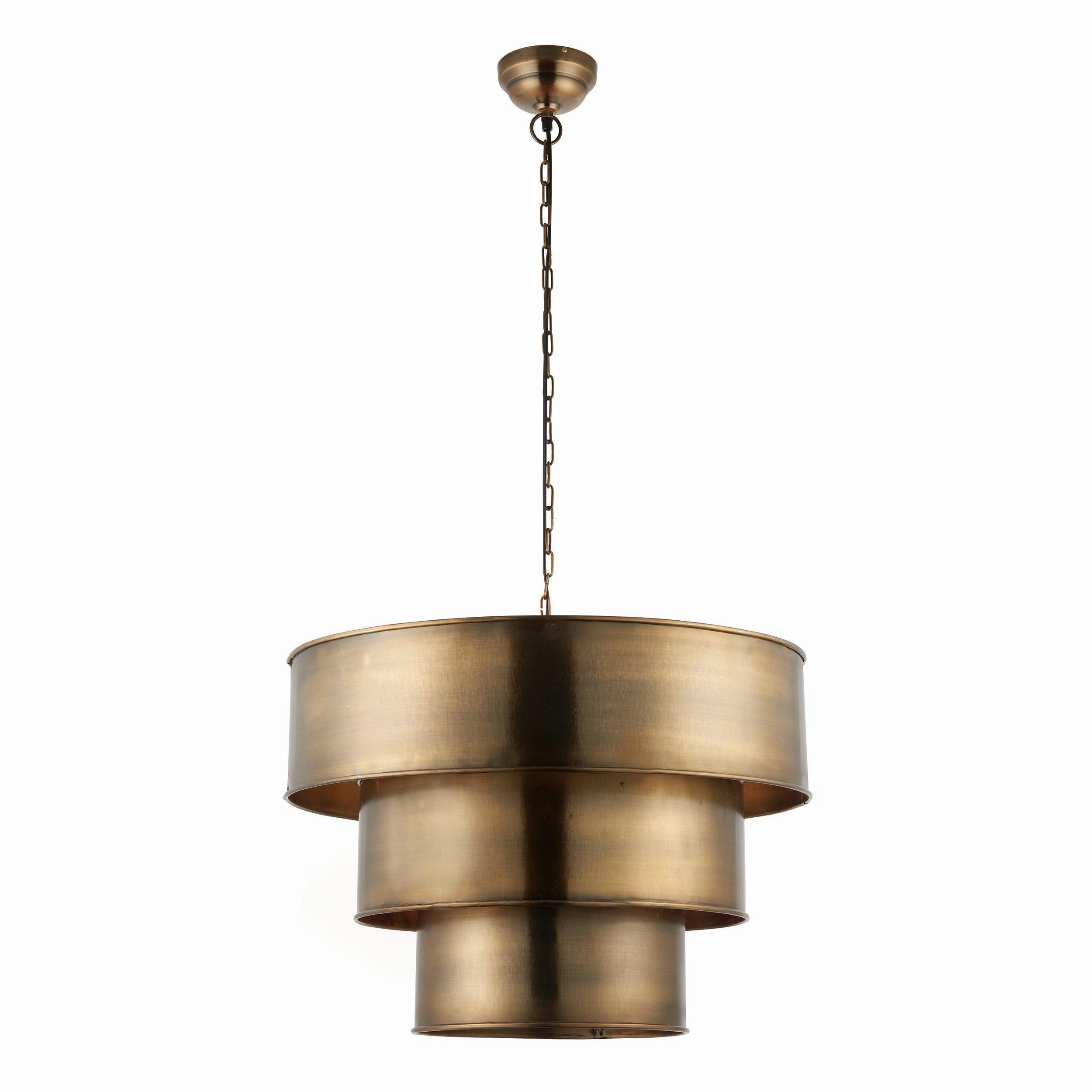Endon Morad 1 Light Aged Brass Pendant Ceiling Light