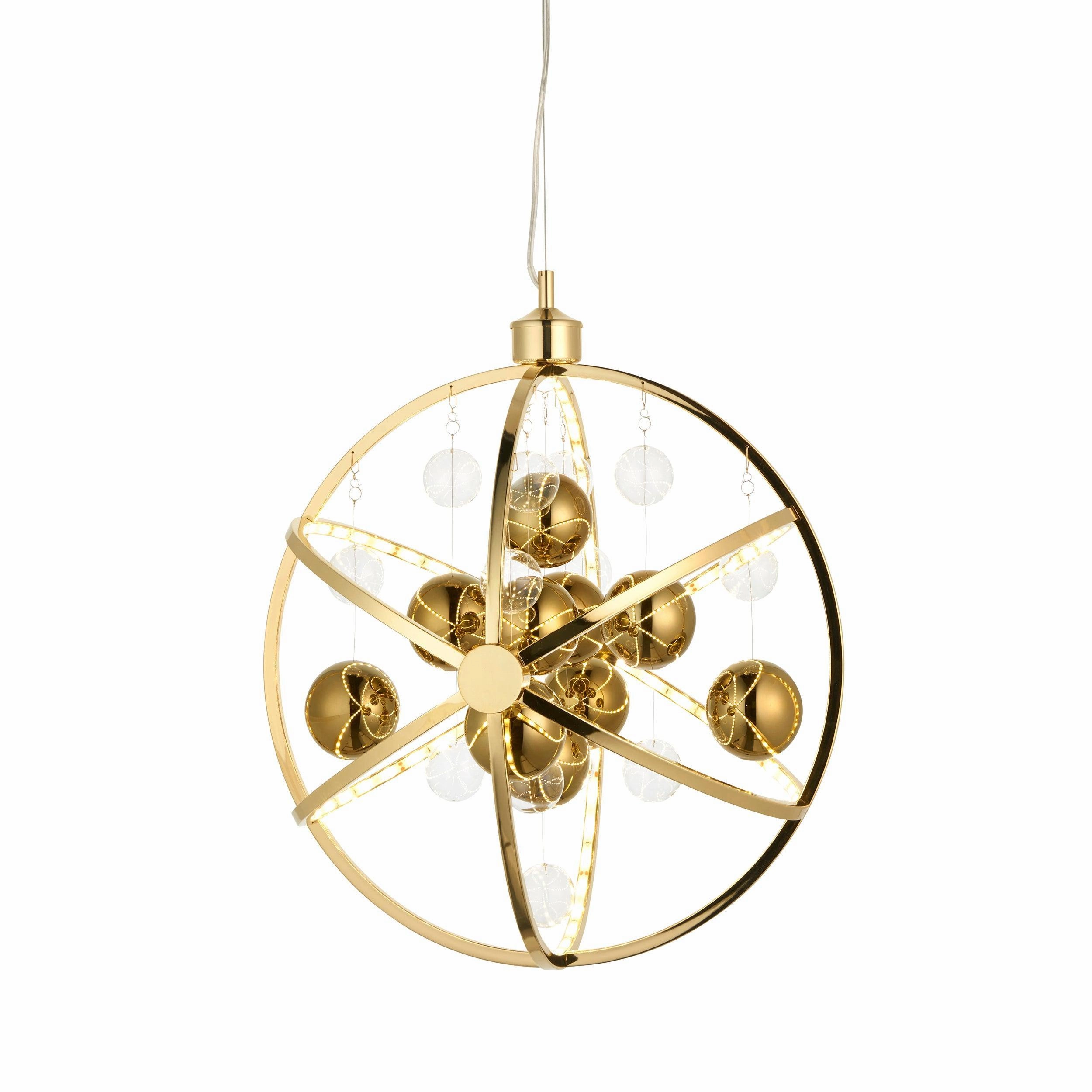 Endon Muni Gold Modern LED Ceiling Pendant minimalist ceiling light