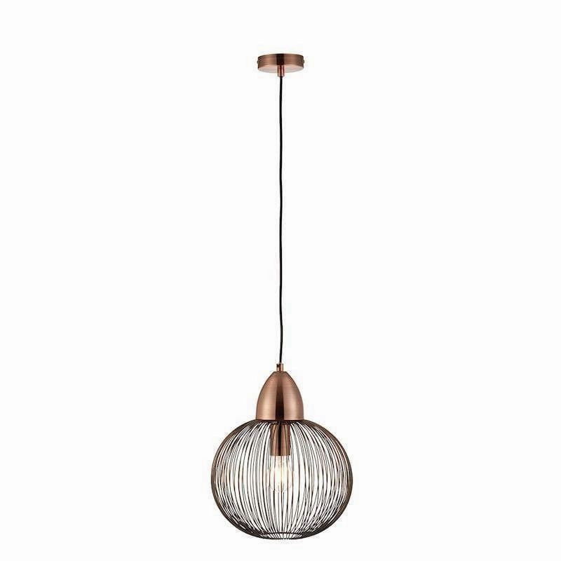 Endon Nicola 1 Light Antique Copper Ceiling Pendant modern ceiling lamp