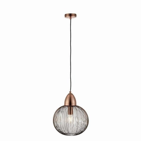 Endon Nicola 1 Light Antique Copper Ceiling Pendant modern ceiling lamp