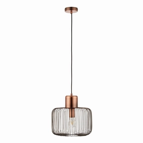 Endon Nicola 1 Light Antique Copper Pendant simple ceiling design light