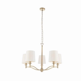 Endon Ortona 5 Light Antique Brass Pendant simple ceiling design light