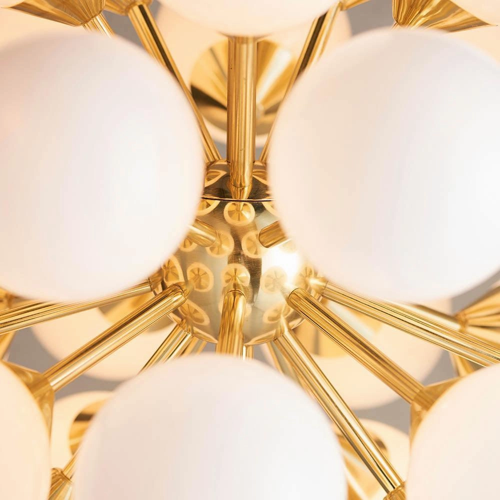 Endon Oscar 28 Brass Finish Light Pendant Ceiling Light