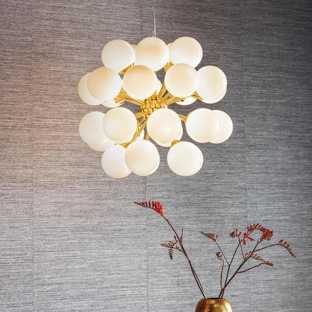 Endon Oscar 28 Brass Finish Light Pendant Ceiling Light