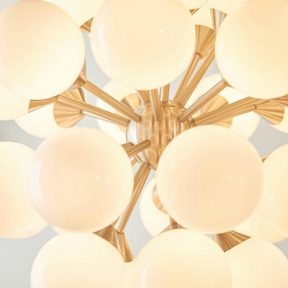Endon Oscar 28 Light Nickel Finish Ceiling Pendant
