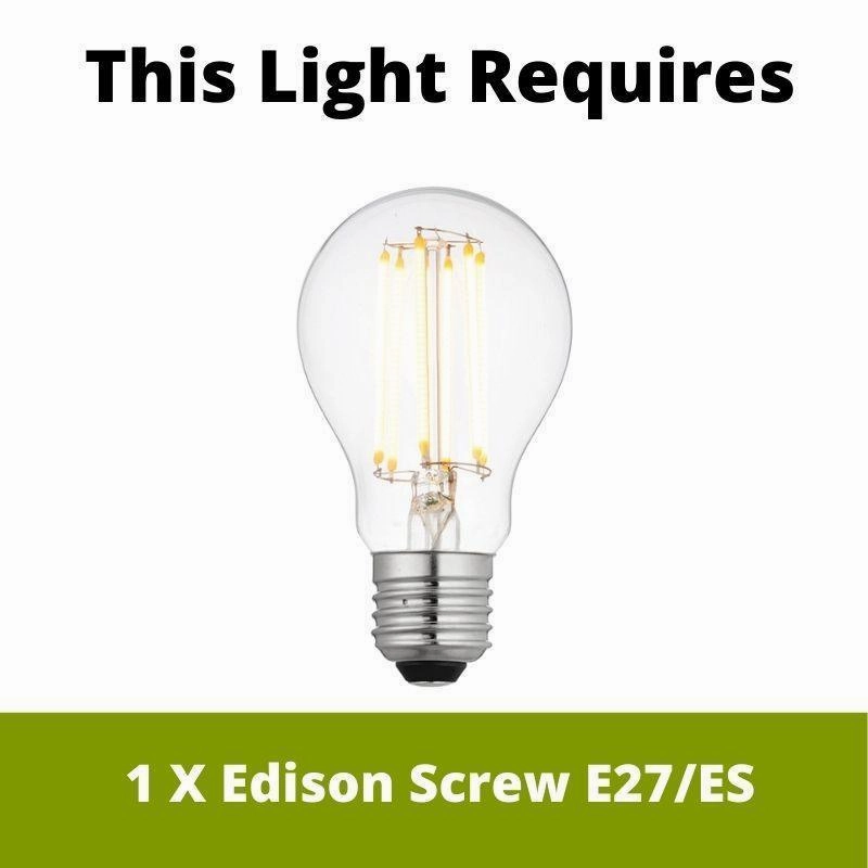 Endon Polka Rise & Fall Antique Brass 1 Light Ceiling Pendant