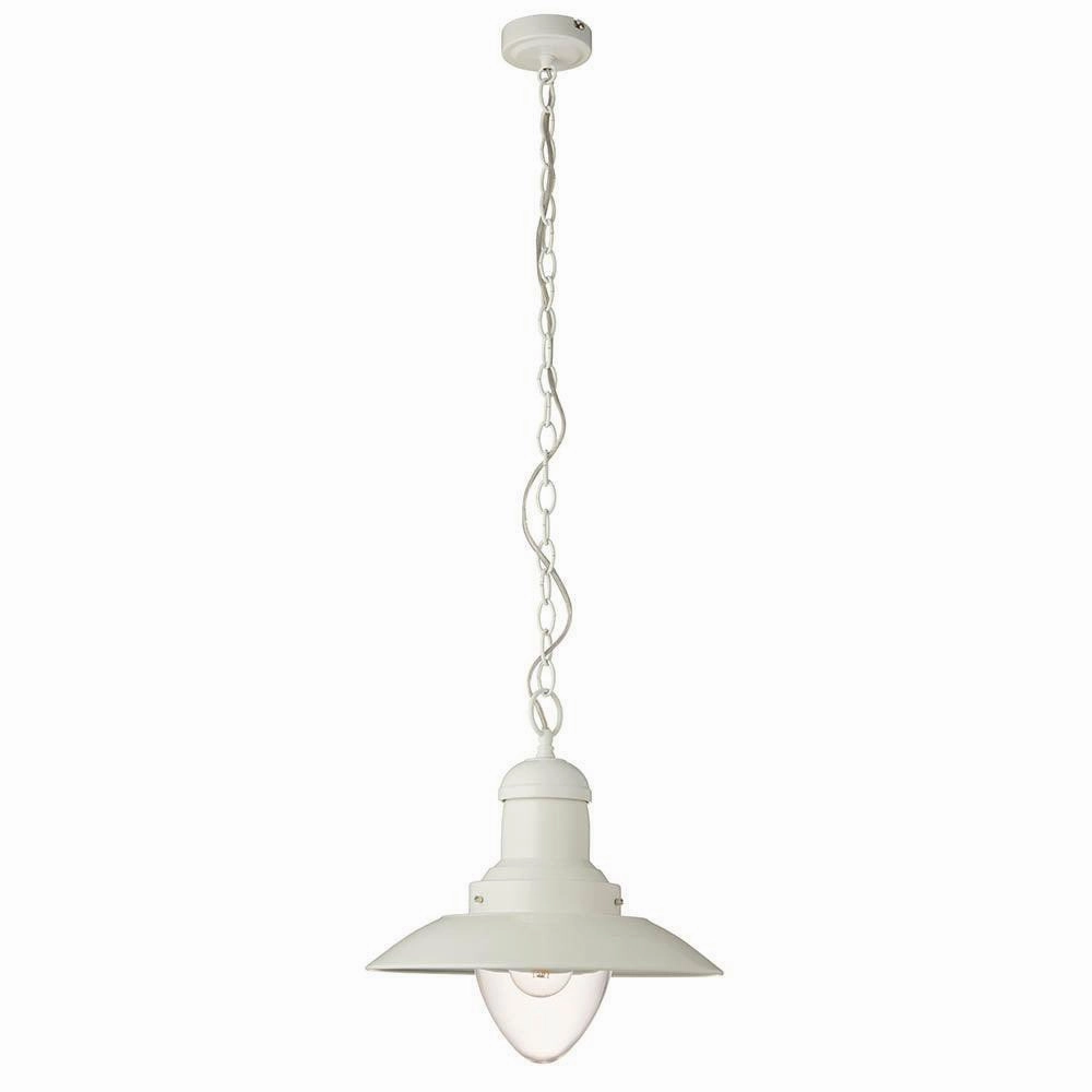 Endon Polperro 1 Light Cream Ceiling Pendant