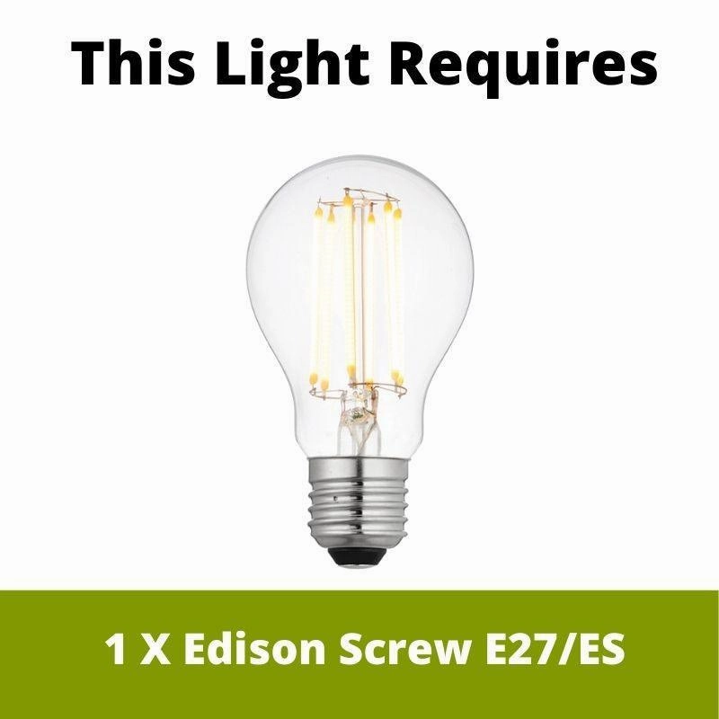 Endon Polperro 1 Light Cream Ceiling Pendant